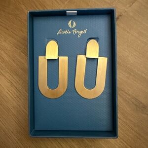 NWT Darbie Angell Gold Geometric Earrings